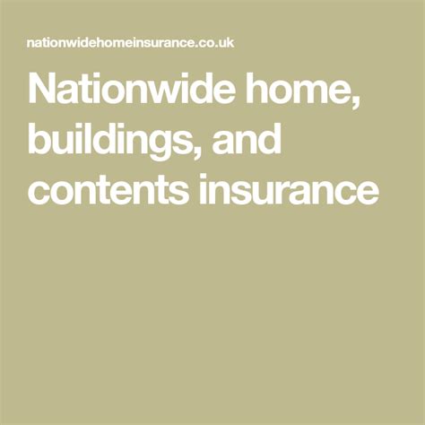 nationwide home contents insurance